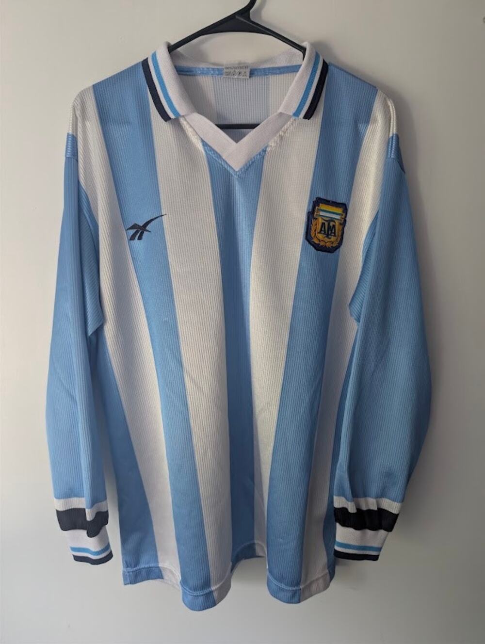 Vintage Argentina Reebok Jersey Men's XL Longsleeve Retro Rare